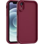 Vissona iPhone Xr Uyumlu Kamera Çıkıntılı Mat Silikon Telefon Kılıfı - Mor
