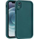 Vissona iPhone Xr Uyumlu Kamera Çıkıntılı Mat Silikon Telefon Kılıfı - Yeşil