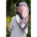 Vissona Kadın Twill Ipek Eşarp Siyah Pudra SİYAH/PUDRA 90x90