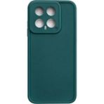 Vissona Mi 14 Uyumlu Kamera Çıkıntılı Mat Silikon Telefon Kılıfı - Yeşil - Xiaomi 14