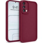 Vissona Oppo A74 4g Uyumlu Kamera Çıkıntılı Mat Silikon Telefon Kılıfı - Mor