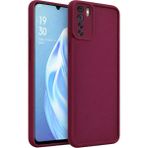 Vissona Oppo A91 4g ve Oppo Reno 3 ve Oppo F15 Uyumlu Kamera Çıkıntılı Mat Silikon Telefon Kılıfı - Mor