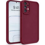 Vissona Samsung Galaxy A73 5g Uyumlu Kamera Çıkıntılı Mat Silikon Telefon Kılıfı - Mor