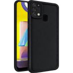 Vissona Samsung Galaxy M31 / M21s / F41 Uyumlu Kamera Korumalı Mat Silikon Telefon Kılıfı - Siyah