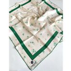 Vissona Tivil İpek Eşarp 60332-0036 Yeşil Karışık Desen