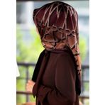 Vissona Tivil İpek Eşarp 8376-4-0015 Bordo Karışık Desen