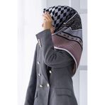 Vissona Tivil Pudra Gri İpek Eşarp 51334-0019-0028