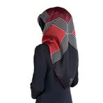 VISSONA Twill İpek Eşarp BORDO-1 90x90