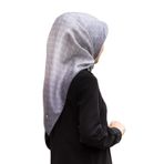 VISSONA Twill İpek Eşarp GÜMÜŞ-5 90x90