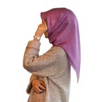 VISSONA Twill İpek Eşarp MOR 90x90