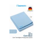 Vista Mavi Mikrofiber Cam Bezi 50x70cm 200 Gsm 2 Li Set Araba Ve Ev Cam Temizlik Bezi