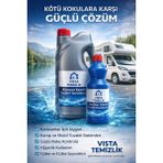 Vista Temizlik Karavan ve Kasetli Tuvalet Kimyasalı - Atık Parçalayıcı & Koku Giderici 1lt
