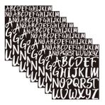 Visxcnu 8 adet büyük harf çıkartması, 2,5 cm 5 cm harf çıkartması, kendinden yapışkanlı harf çubukları, posta kutusu, pencere ve araba, el işi, açık hava, levha, poster için