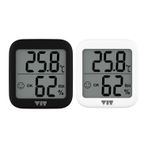 VIT 2'li İç Mekan Dijital Isı ve Nem Ölçer Siyah-Beyaz Termometre KVT17 THERMOMETER