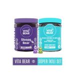 Vita Bear Sleepy Bear 60 Çiğnenebilir Tablet + Folic Acid Biotin Saç Vitamini 60 Çiğnenebilir Tablet
