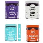 Vita Bear Sleepy Bear 60 + Strong Hair 60 + Beautiful Bear 60 + Relax Bear 60 Çiğnenebilir Tablet