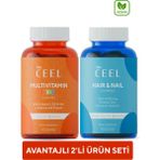 Vita Ceel 2'li Saç&Tırnak ve Çocuk Gummy Çiğnenebilir Vegan Vitamin - Elma