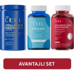 Vita Ceel 3'lü Magnezyum Complex, Çiğnenebilir Formda Cilt ve Saç Vitamini Seti - Çilek