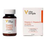 Vita Simple Vitamin C 500 mg D Çinko 60 Tablet