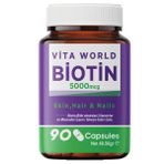 Vita World Biotin 90 Kapsül