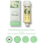 Vita4Skin Movata C Vitaminli ve Ballı Duş Filtresi Ekru Renkli Plastik Malzeme ile Akasya Kokulu