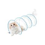 VitaBuddy Spiral Katlanabilir Kedi Tüneli Oyuncağı - Esnek Ve Fare Oyuncaklı