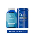 VitaCeel 2'li Saç& Tırnak Vitamini ve Kolajen Tip 1, 3 İçeren Magnezyum Complex