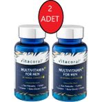 Vitacoral Multivitamin For Men - Vitaminler Mineraller Içeren Besin Takviyesi 30'lu Bitkisel Kapsül-2 Adet