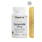 Vitadore Beauty Ceramide 50mg 30 Tablet - Konjac Seramid - Leke, Cilt Bariyeri ve Nemlendirme için Takviye
