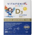 Vitafenix Çocuklar Için Vitamin D3 400 Iu 20 ml Sprey - Dezenfektan Hediyeli (%72 Alkol)