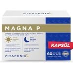 Vitafenix Magna P Magnezyum Complex 60 Kapsül Malat Sitrat Glisinat Taurat ve B6 ile Gece Gündüz Takviye - --