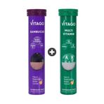 Vitago Sambucus 20 Efervesan Tablet + Multivitamin 20 Efervesan Tablet