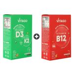 Vitago Vitamin D3 K2 20 ml Sprey + Vitamin B12 12 ml Sprey