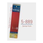 Vital Saç Boyası No 5.889 - Şarap Kızılı 60Ml