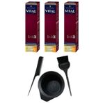 Vital Tüp Boya 7 56 3 Adet + Saç Boyama Seti