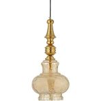 Vitale Altın Tekli Avize - Gold - Bal Rengi