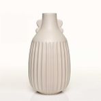 Vitale Antıque Krem Vazo Orta 17*17*33 Cm Ak.jl0054 Çok Renkli