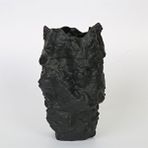 Vitale Antrasit Kaya Vazo 18*18*31 Cm Ak.jm00002 Renksiz