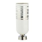 Vitale Arctic Seramik Vazo Silver 15x15x42 Ak.ix0211 Renksiz