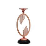 Vitale Bronz Çember Şamdan 12*12*32 Cm Ak.je0113 Çok Renkli