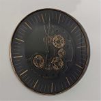 Vitale Metal Çarklı Duvar Saati 80*80*8 Cm Çok Renkli