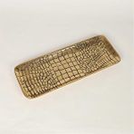 Vitale Metal Krokodil Dikdörtgen Tabak 15*41*2 Cm Çok Renkli
