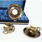 Vitale Mostor Gold 2'li Kahve Fincanı Takımı