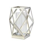 Vitale Prizma Cam Mumluk Silver 25x25x21 Cm Ak.jd0115 Beyaz