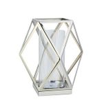 Vitale Prizma Cam Mumluk Silver 30x30x26 Cm Ak.jd0118 Beyaz