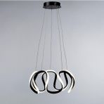 Vitale Siyah Metal Ledli Avize