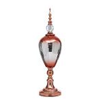 Vitale Sultan Bronz Kapaklı Vazo 24x15x49 Cm Ak.je0035 Çok Renkli