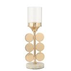 Vitale Tudore Gold Şamdan 34 Cm Ak.jd0066 Çok Renkli