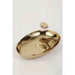 Vitale Volkan Gold Çerez Tabağı 17*13*5 Cm Mtfk.0184