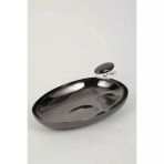 Vitale Volkan Siyah Çerez Tabağı 17*13*5 Cm Mtfk.0165